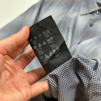 Prada Milano 2009 Shadow Check Print Shirt - M | 41, Black and White