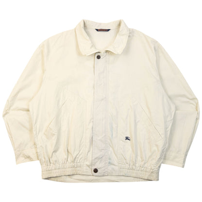 Vintage 90s Burberry Zip Up Jacket Size XS | XS, Cream