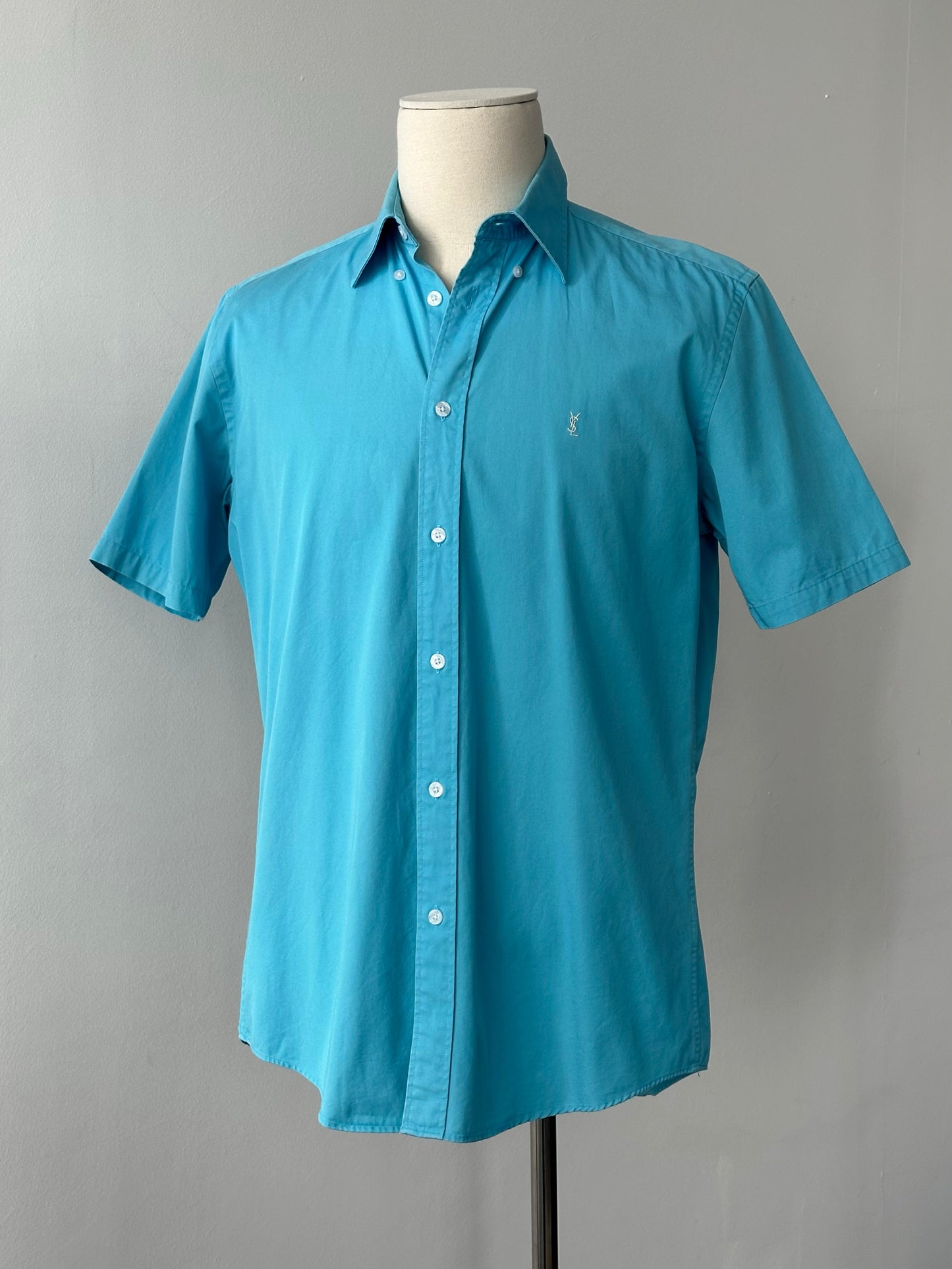 Yves Saint Laurent 1990s Pure Cotton Short Sleeve Shirt - M