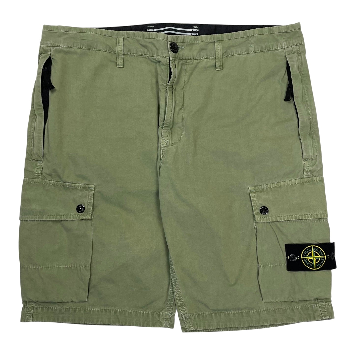 Stone Island Cargo Shorts, W36” | O/S, Olive Green