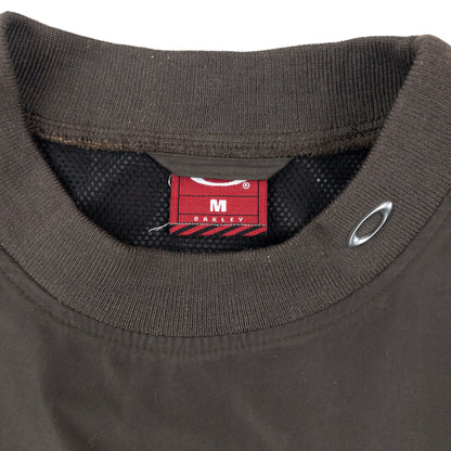 Vintage 90s Oakley Side Zip Pullover Jacket Size M | Medium, Black