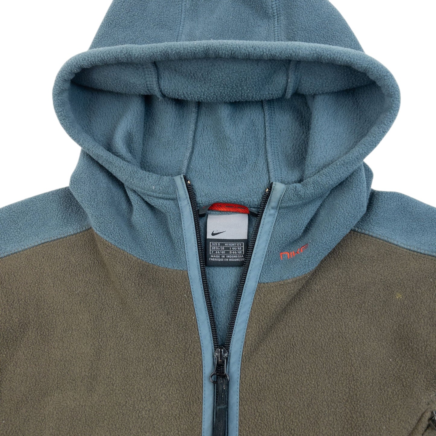 Vintage 2000s Nike Zip Up Fleece Jacket Size S | Small, Multicoloured