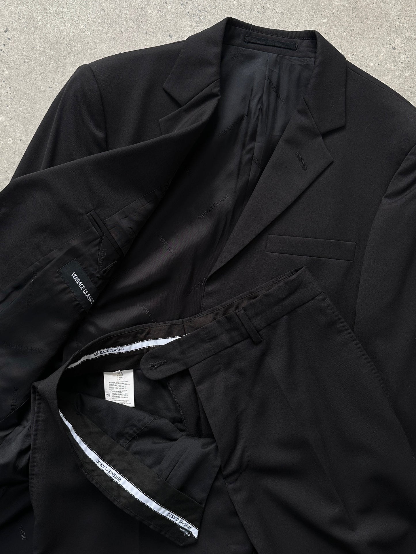 Versace Classic 1990s Pure Wool Single Breasted Suit – 38R/W28