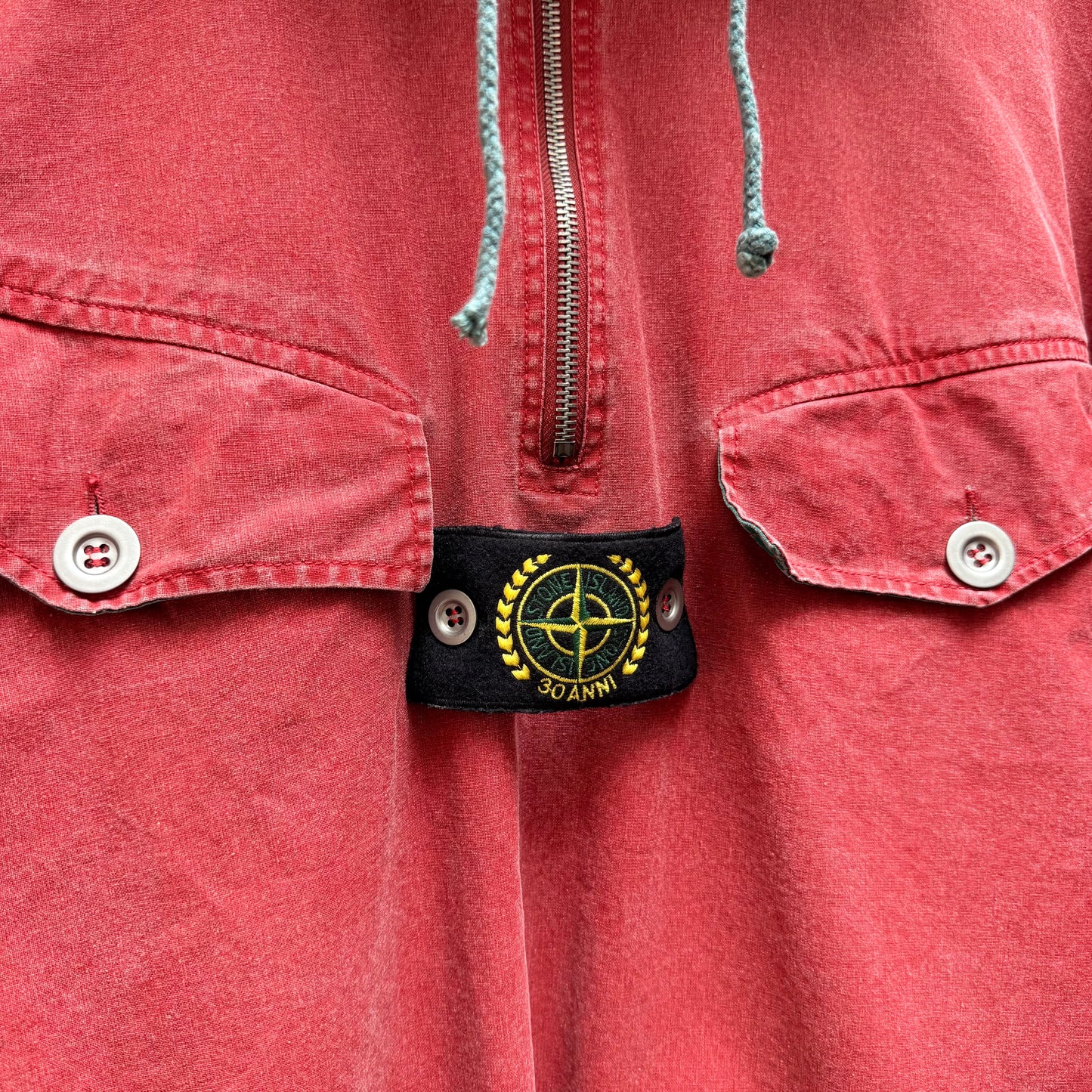 Stone Island 30th Anniversary Smock Jacket (3XL) | XXXL, Red