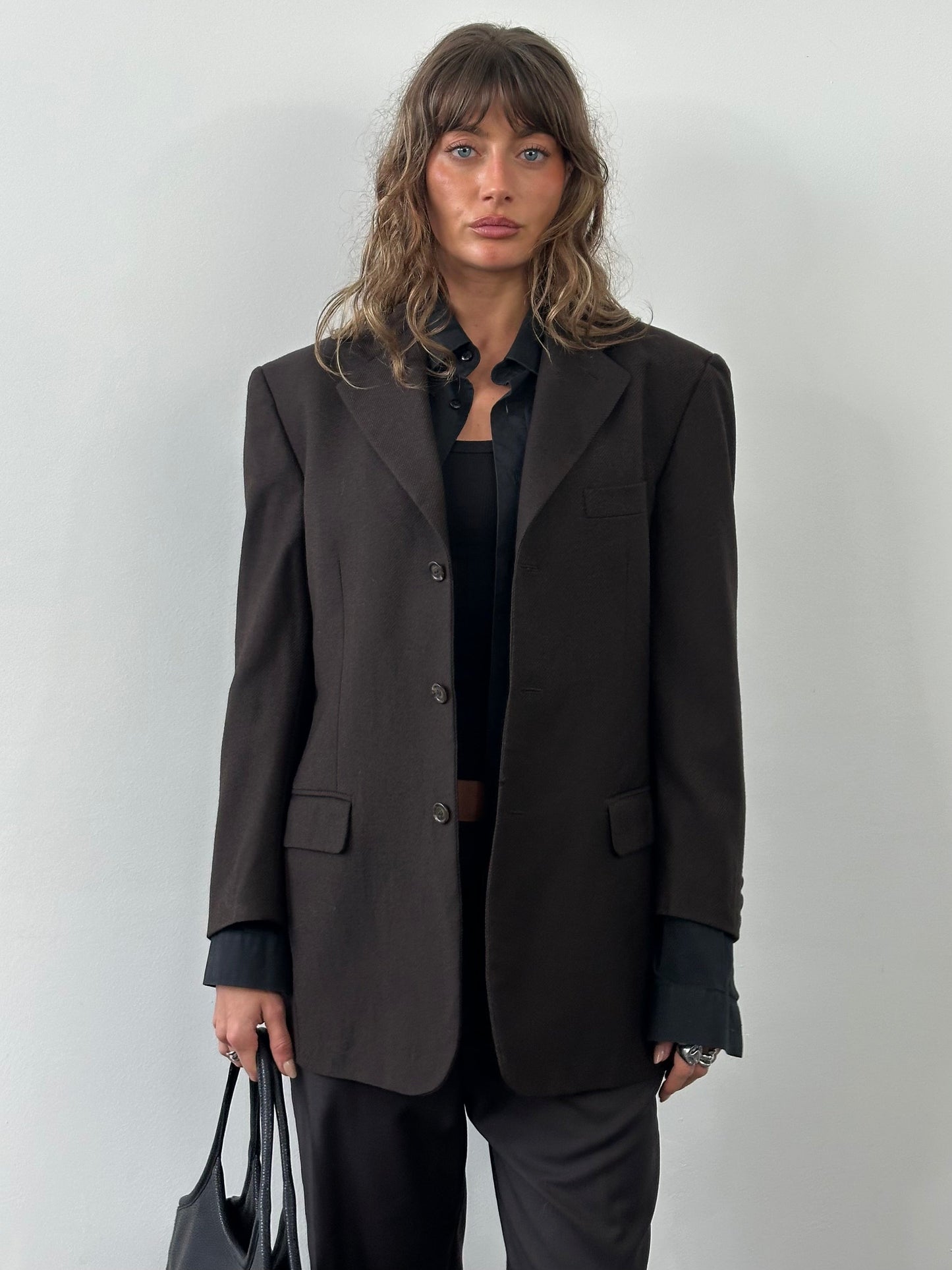 Yves Saint Laurent Pour Homme 1990s Pure Wool Single Breasted Blazer - 38R/M