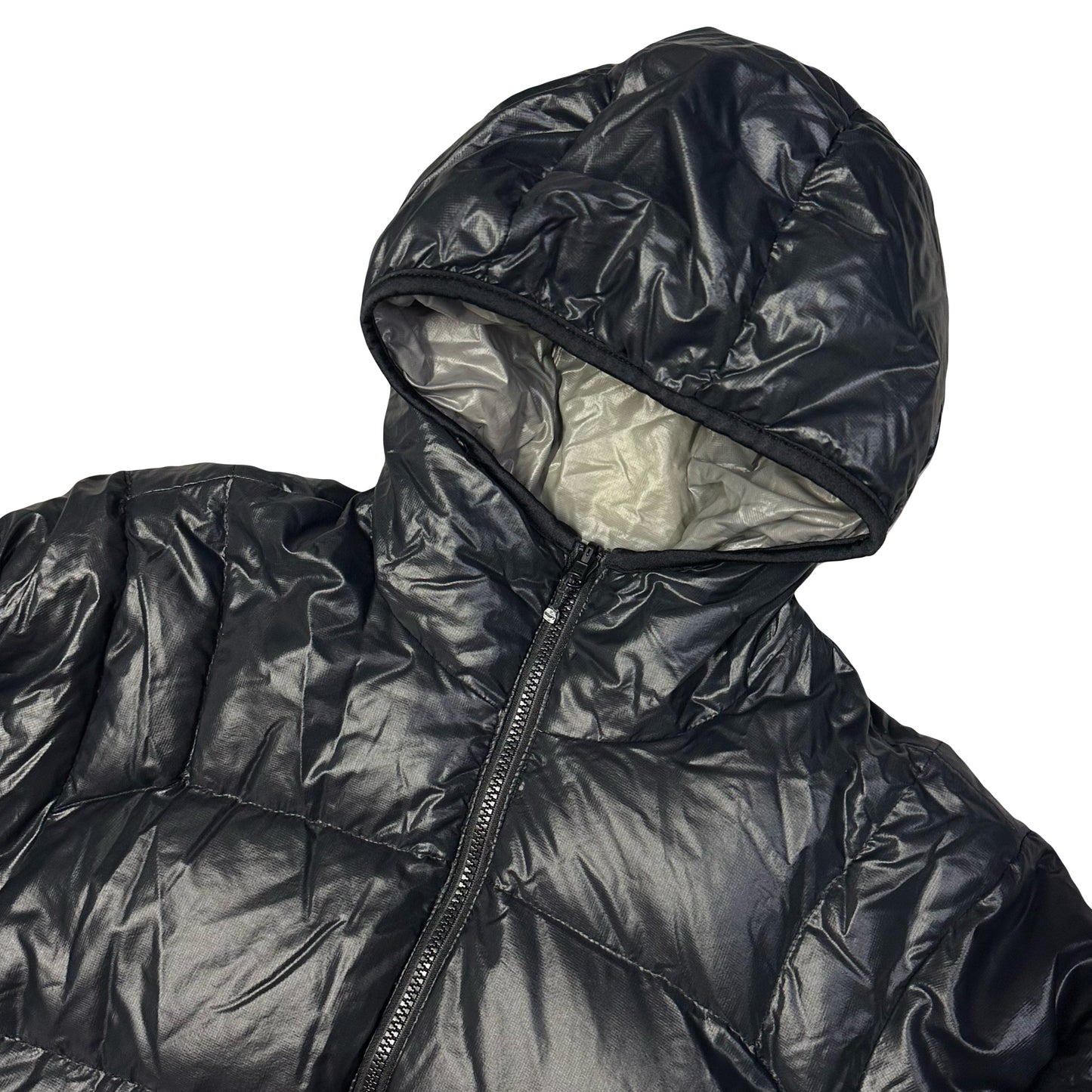 Camp 7 Reversible Puffer Jacket In Grey & Black ( L )