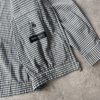 YSL 2000s lightweight check harrington jacket (L)