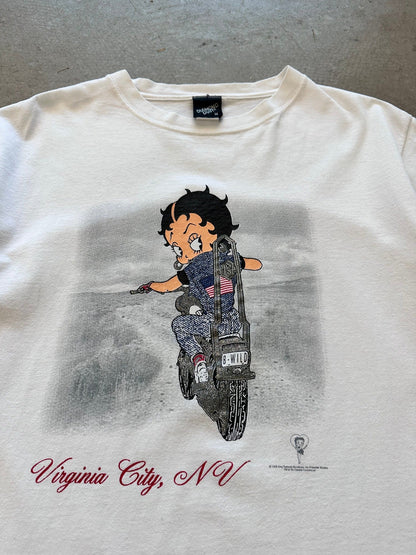 1999 Betty Boop B-Wild T-Shirt - M | Medium, Red