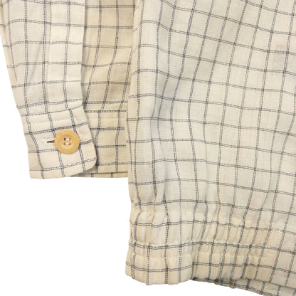 Vintage 90s YSL Yves Saint Laurent Checkered Harrington Jacket Size XS | XS, Cream