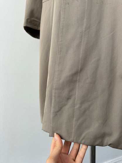 Burberry 1990s Pure Tasmania Wool High Neck Trench - L