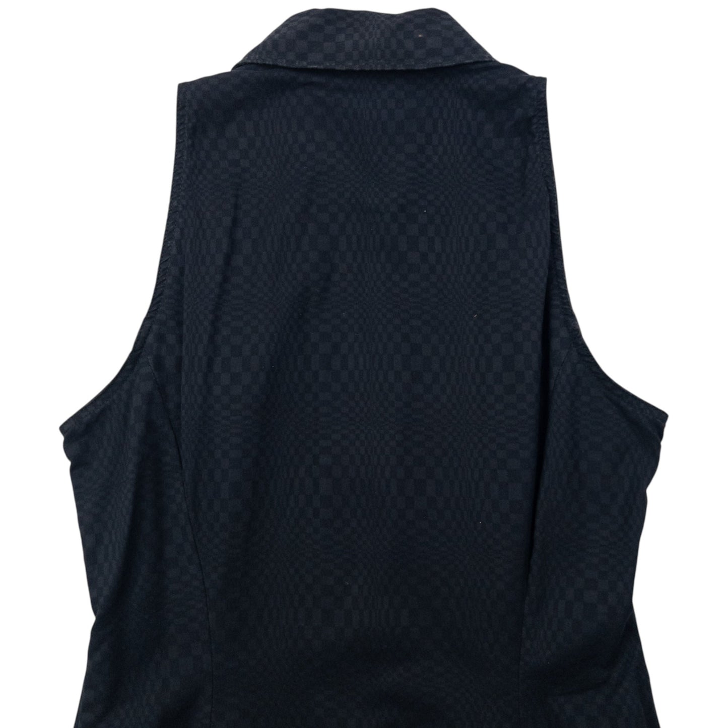 Vintage 90s Versace Jeans Couture Full Zip Collar Dress Womens Size M