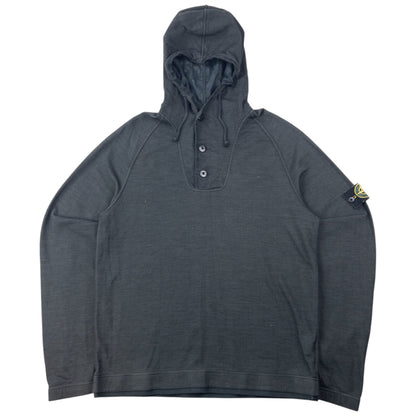Vintage 2006 Stone Island Q Button Hoodie Size M