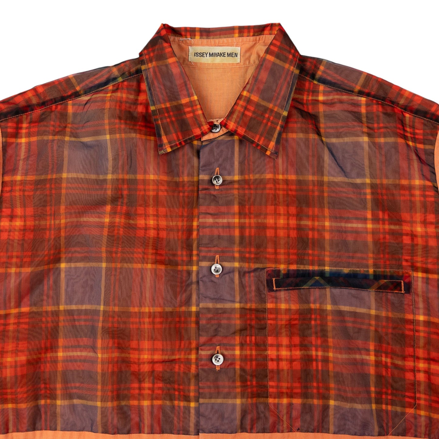 Vintage Issey Miyake MEN Layered Long Sleeve Button Up Shirt Size M