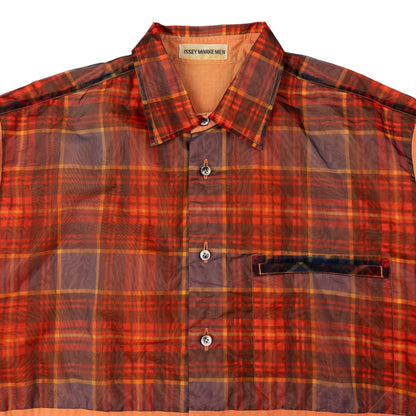 Vintage Issey Miyake MEN Layered Long Sleeve Button Up Shirt Size M