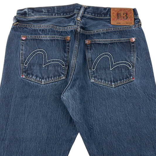 Vintage 2000s Evisu Double Gull Embroidered Japanese Denim Jeans Size W32