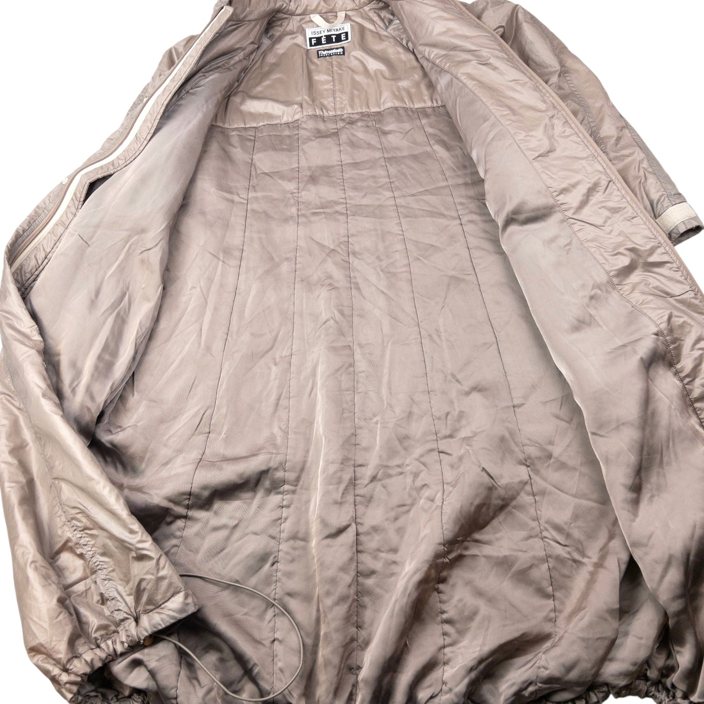 Vintage 2000s Issey Miyake Parachute Zip Up Rain Jacket Size L | Large, Grey