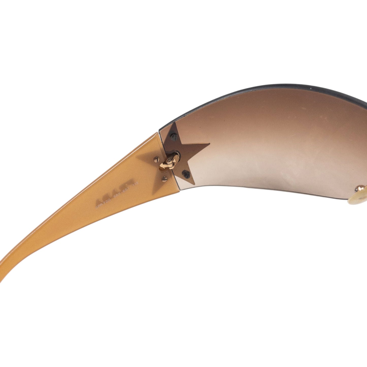 Vintage 2000s Prada Rimless Star Sunglasses | O/S, Brown