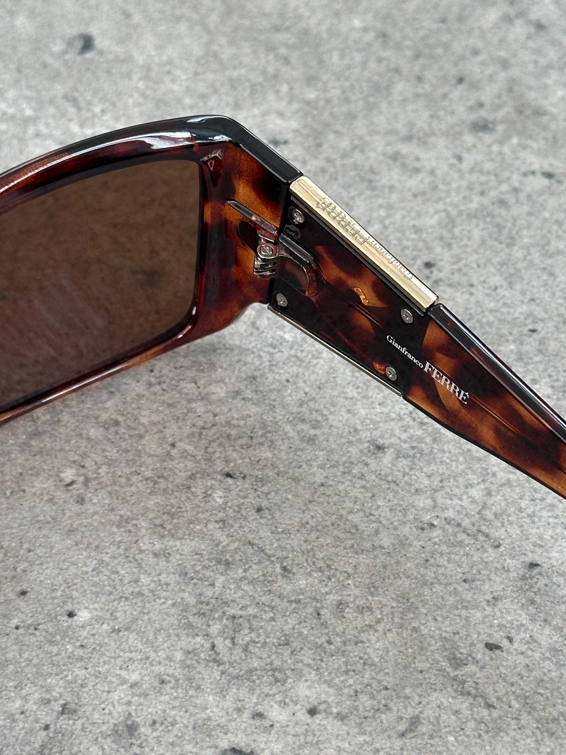 Gianfranco Ferre 1990s Oversized Square Logo Sunglasses