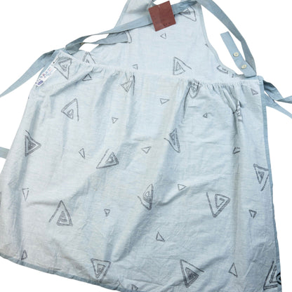 Vintage 90s Issey Miyake Triangle Print Tie Back Apron | O/S, Black