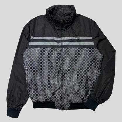 Gucci 2011 Monogram Stripe Panelled Nylon Windbreaker - M