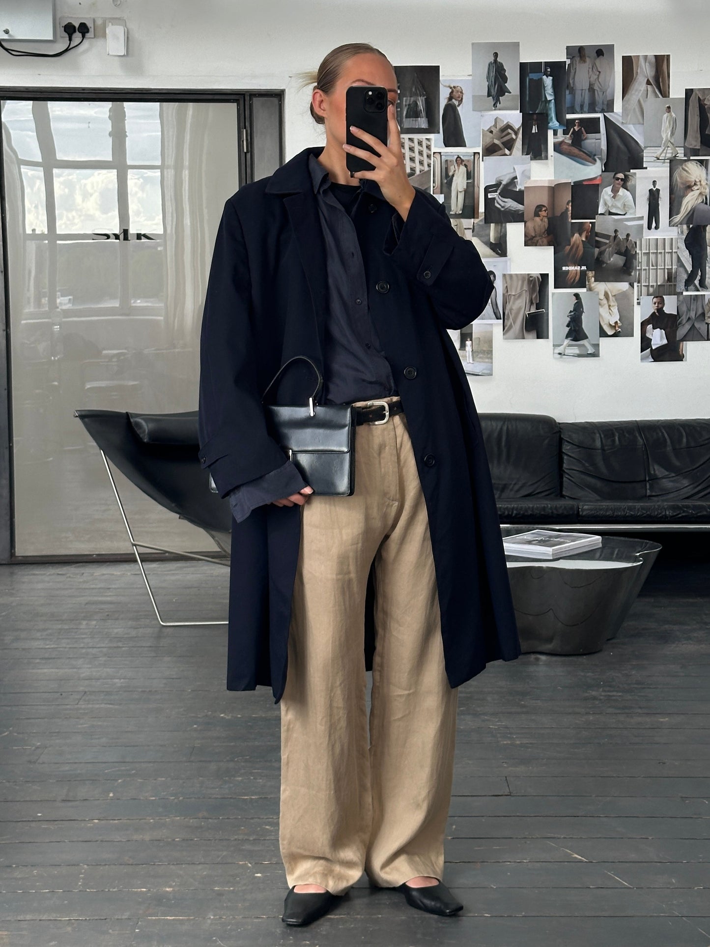 Versace 1990s Pure Ramie Wide Leg Trousers - W34