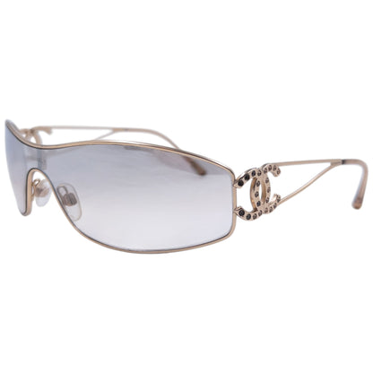 Vintage 2000s Chanel Diamanté Sunglasses | O/S, Brown