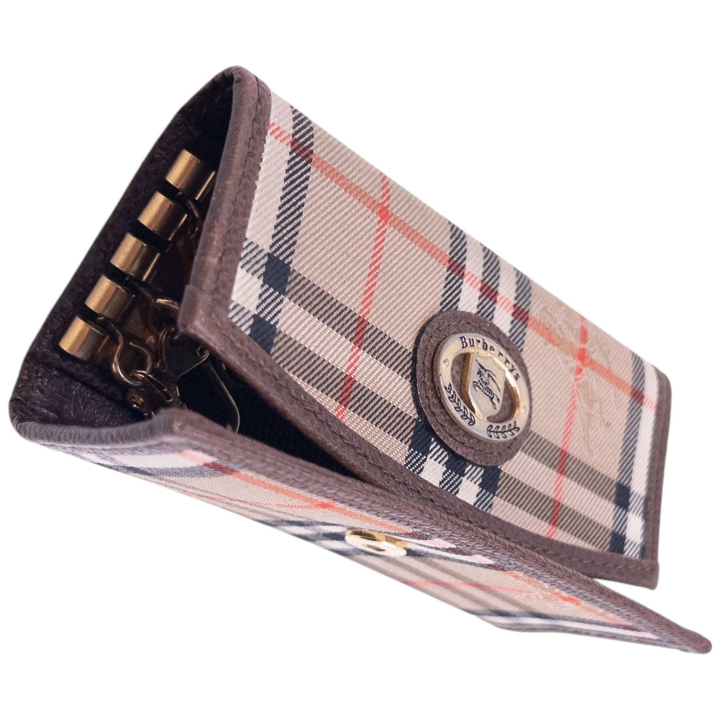 Vintage 90s Burberry Nova Check Key Holder | O/S, Brown