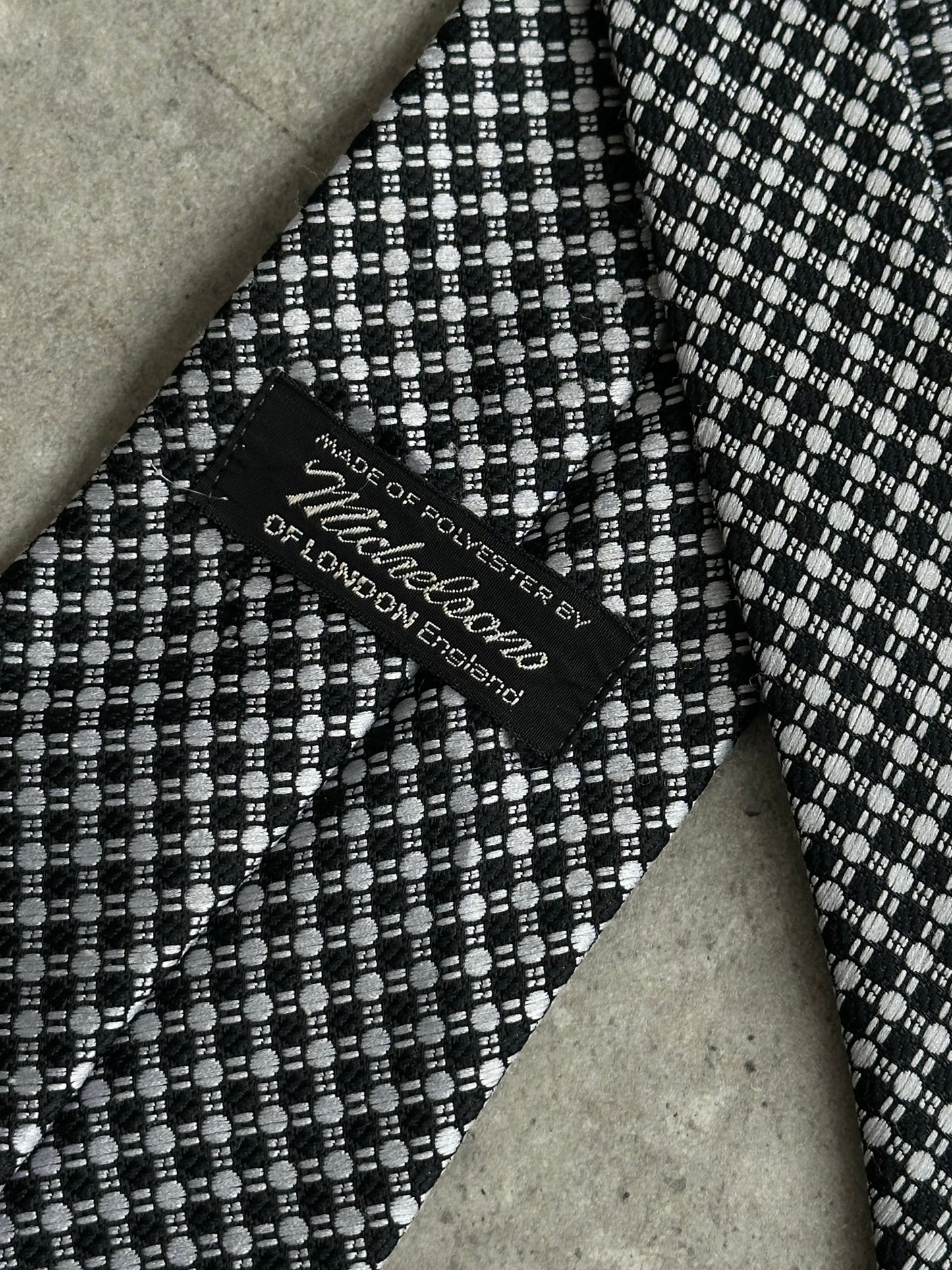 Vintage 1980s Woven Print Tie