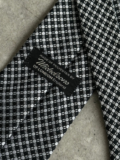 Vintage 1980s Woven Print Tie