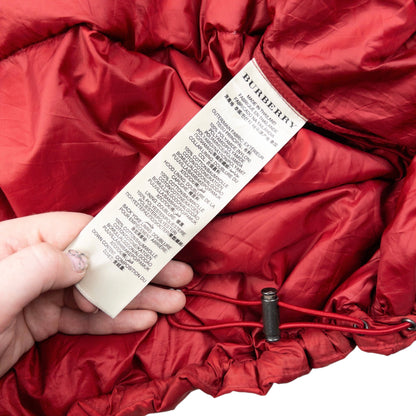 Vintage Burberry Brit Zip Up Puffer Gilet Size XL | XL, Red