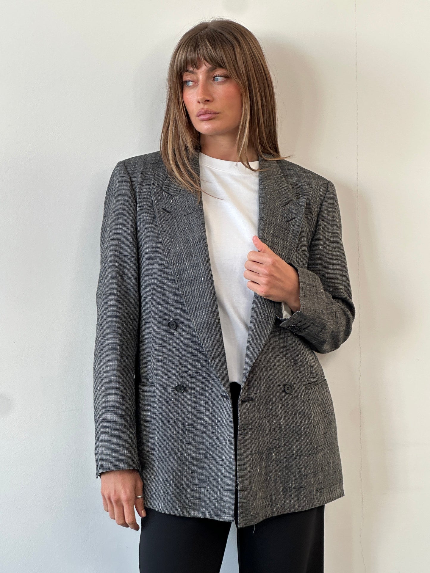 Yves Saint Laurent Menswear 1980s Double Breasted Blazer - 38R/M