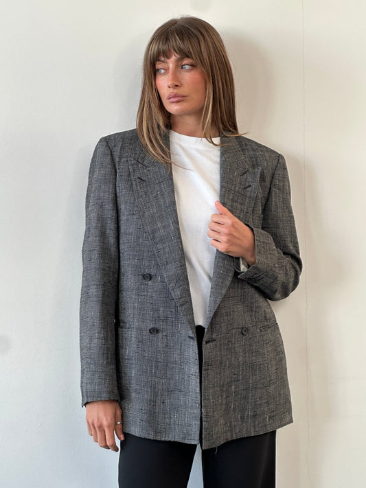 Yves Saint Laurent Menswear 1980s Double Breasted Blazer - 38R/M