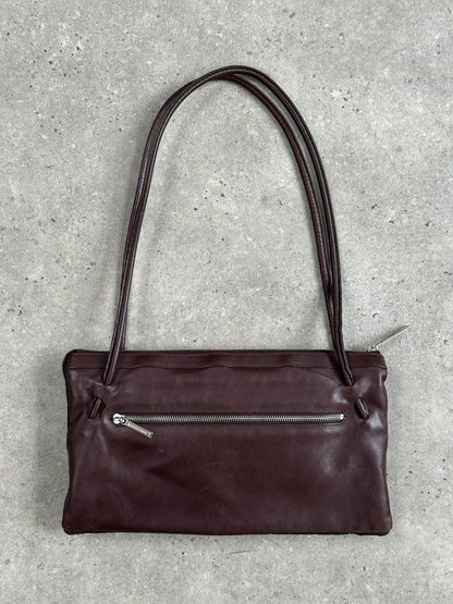 Giorgio Armani 1990s Leather Minimal Shoulder Bag