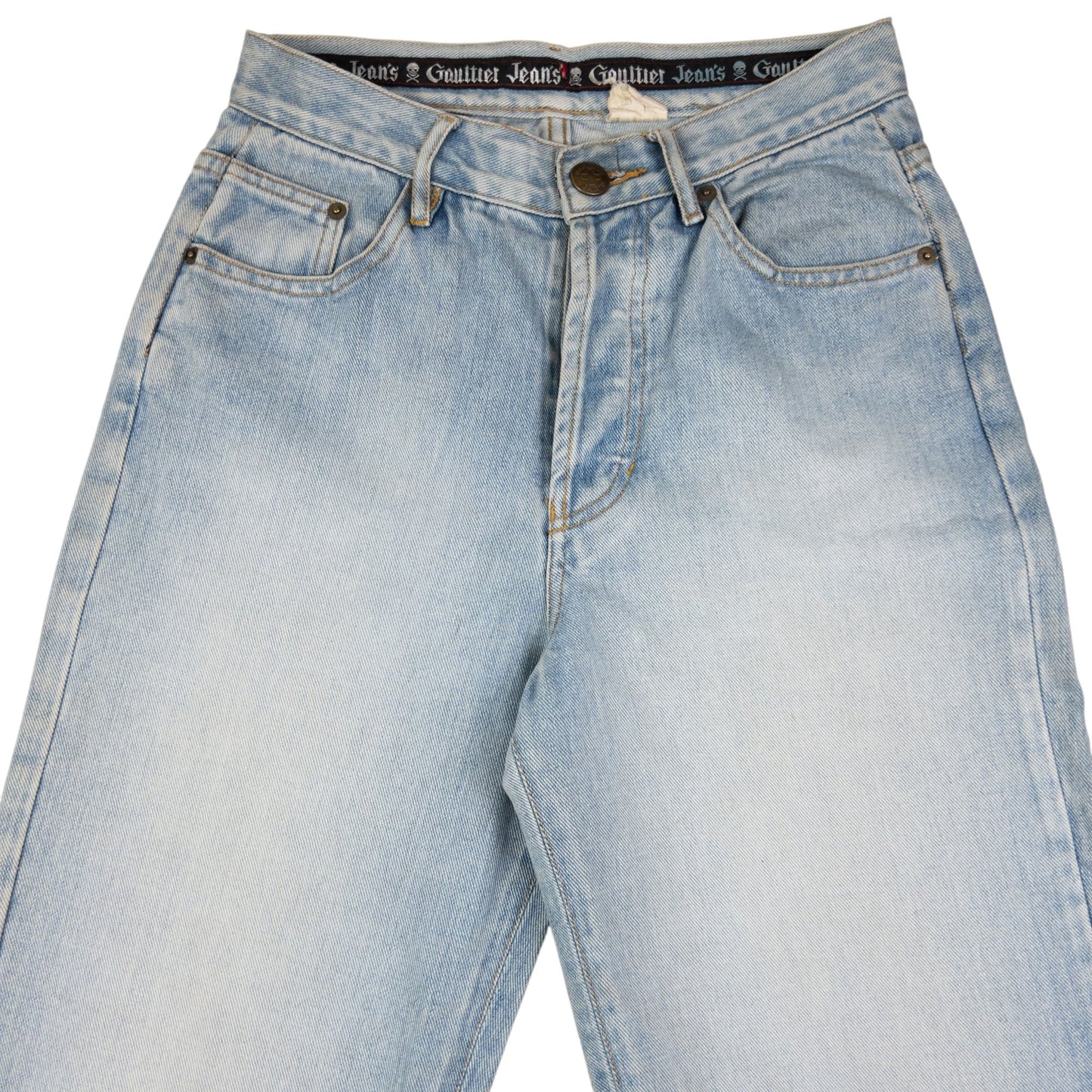 Vintage Gaultier Jean's Embossed Denim Jeans Size W26
