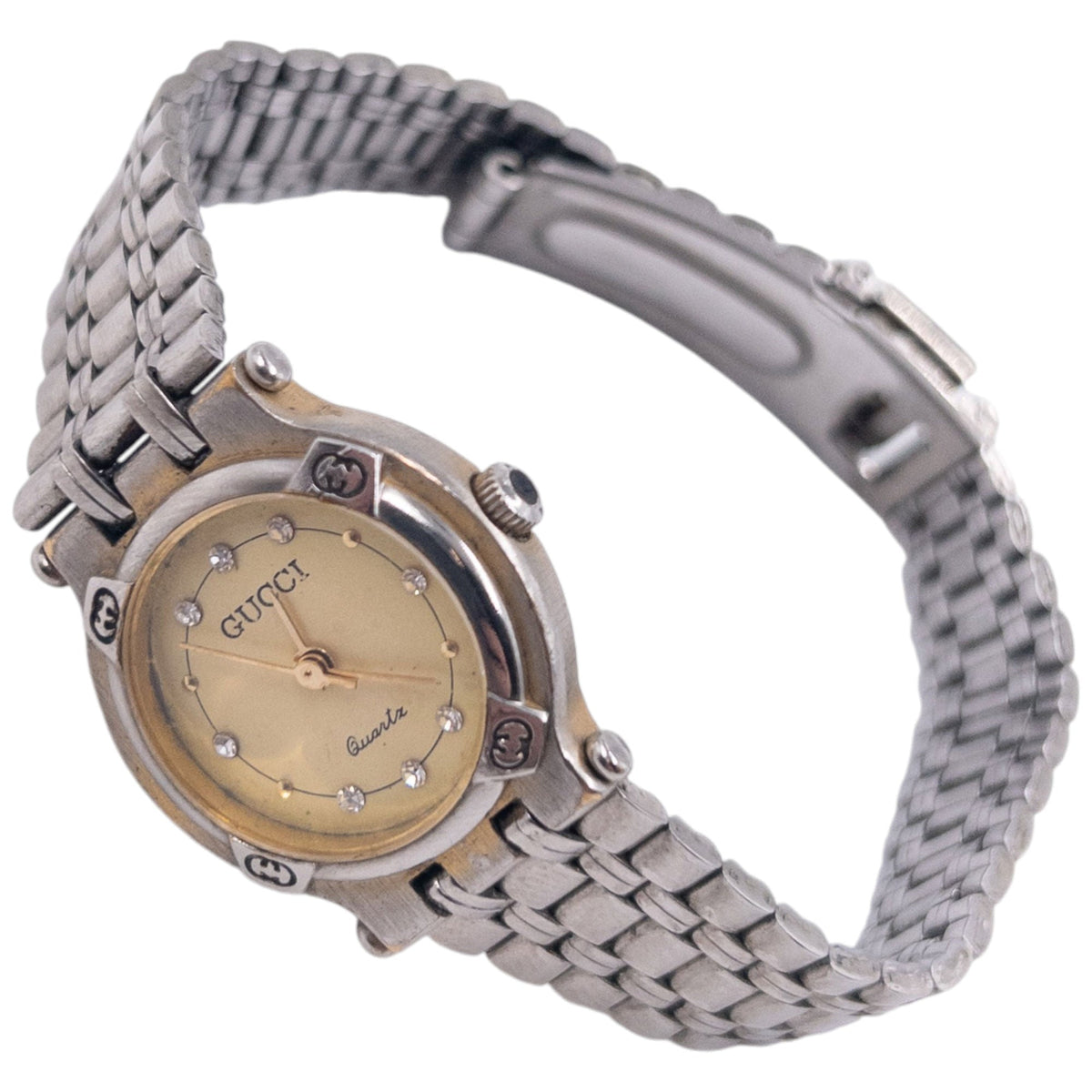 Vintage 90s Gucci Diamanté Watch | O/S, Gold