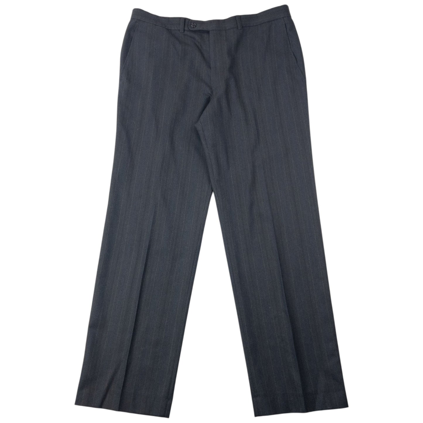 Vintage 80s YSL Yves Saint Laurent Jacket & Trousers Wool Suit Set Size XL | XL, Grey