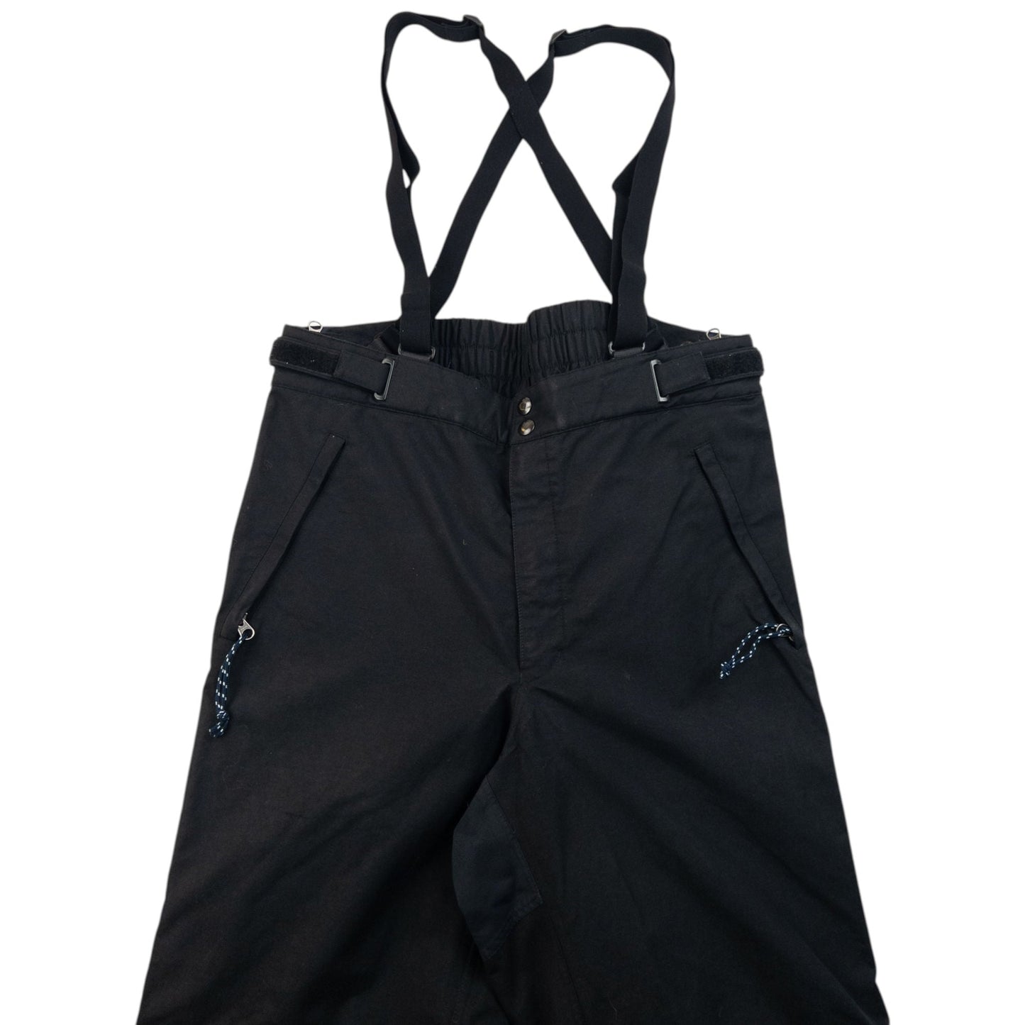 Vintage 2000s Patagonia Full Zip Suspender Snowboarding Trousers Size L | Large, Black