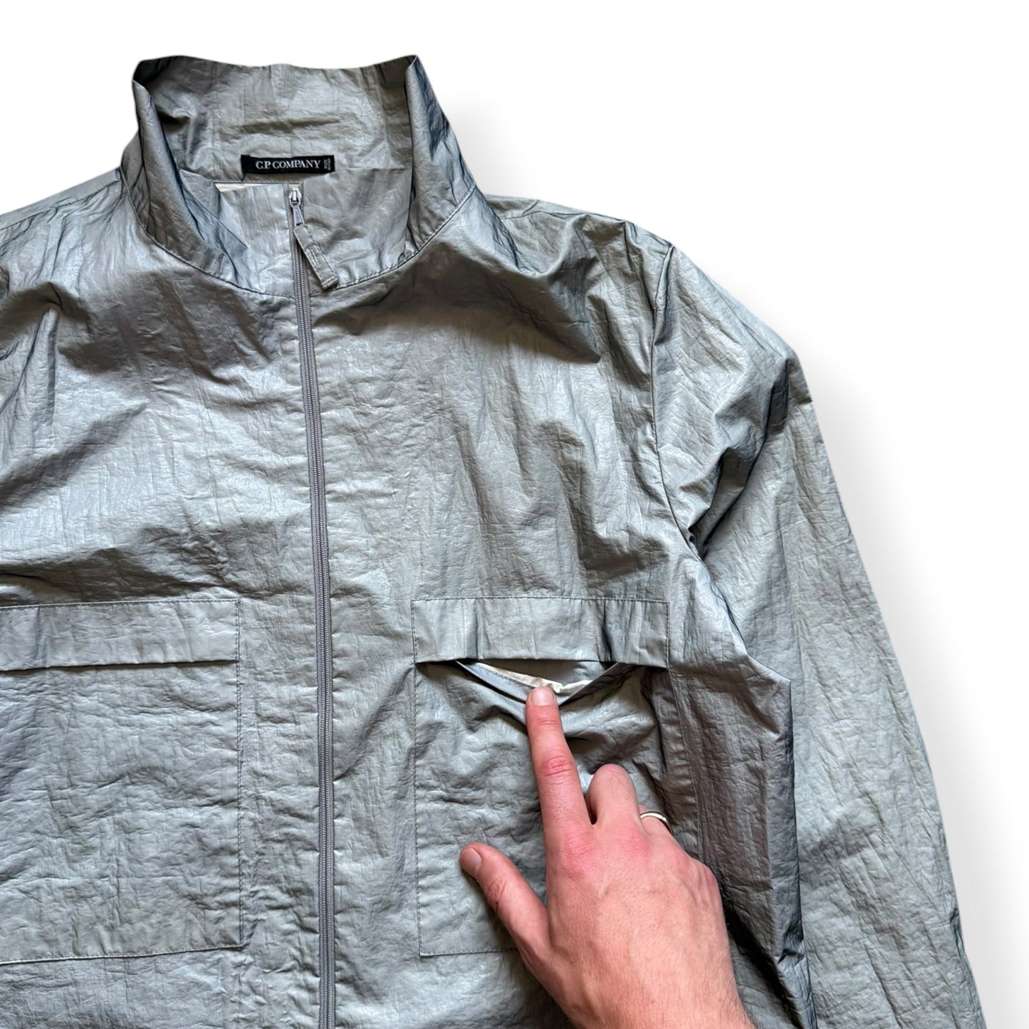 SS2001 CP Company Nylon Metal Jacket (L) | Large, Grey