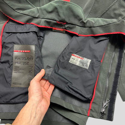 Prada Sport 2000 Green Ballistic Nylon Goretex Jacket - M/L