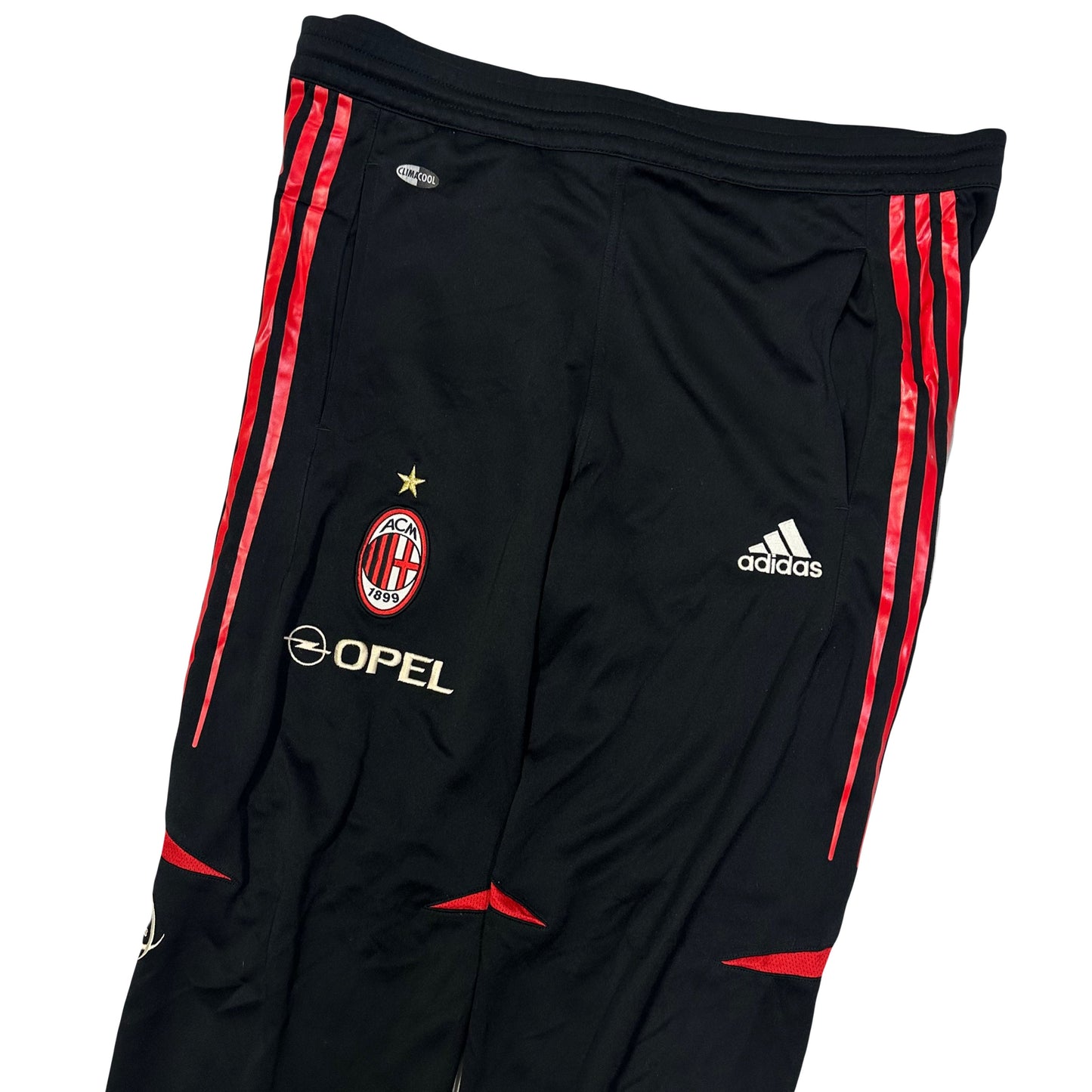 Adidas AC Milan 2004/05 Tracksuit Bottoms In Black & Red ( XL )