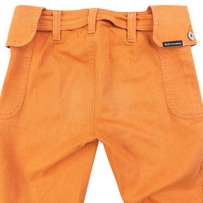 Vintage 2000s Dolce & Gabbana Belt Waist Flared Denim Jeans Womens Size W26 | W26, Orange