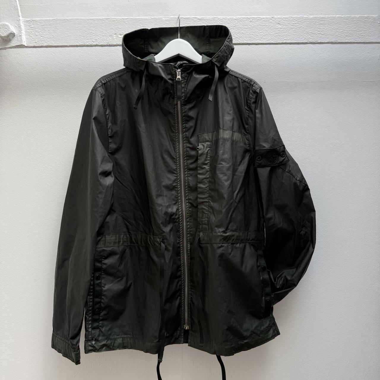 Stone Island Shadow Project Mussola Gommata Parka Jacket (L) | Large, White