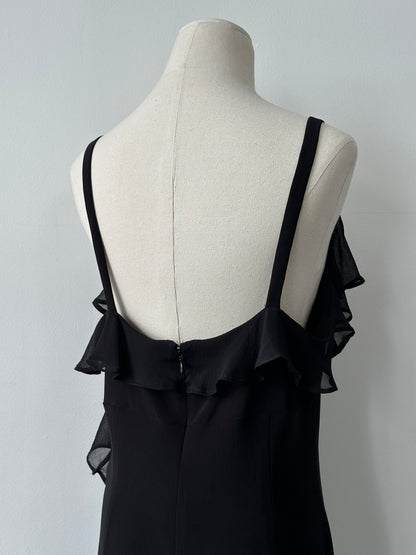 Tommy Hilfiger Asymmetric Ruffle Maxi Dress - L