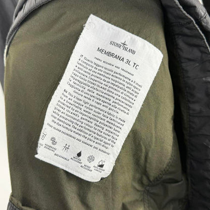 Stone Island Membrana 3L TC Hooded Jacket (L) | Large, Black