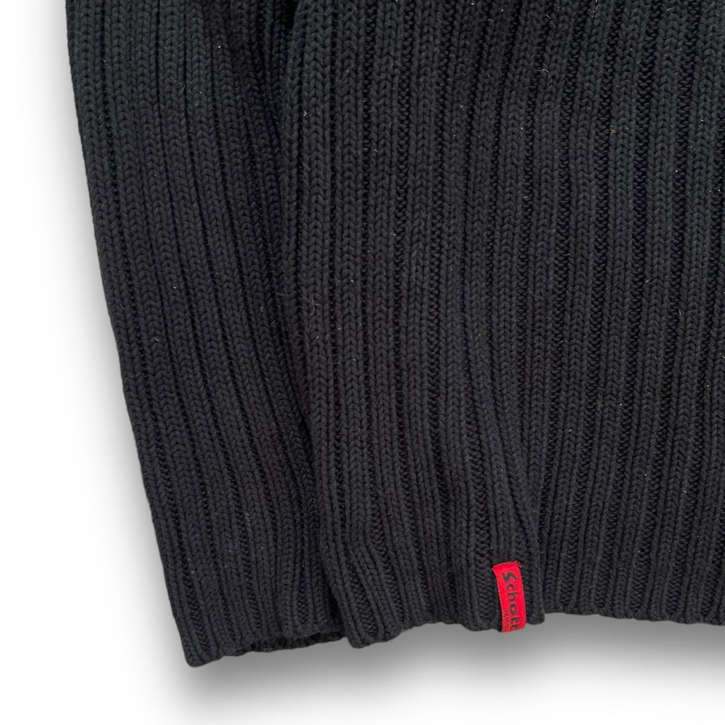 2000's Schott NYC Dual Zip Knitted Balaclava Hoodie (XL) | Default Title, Multicoloured