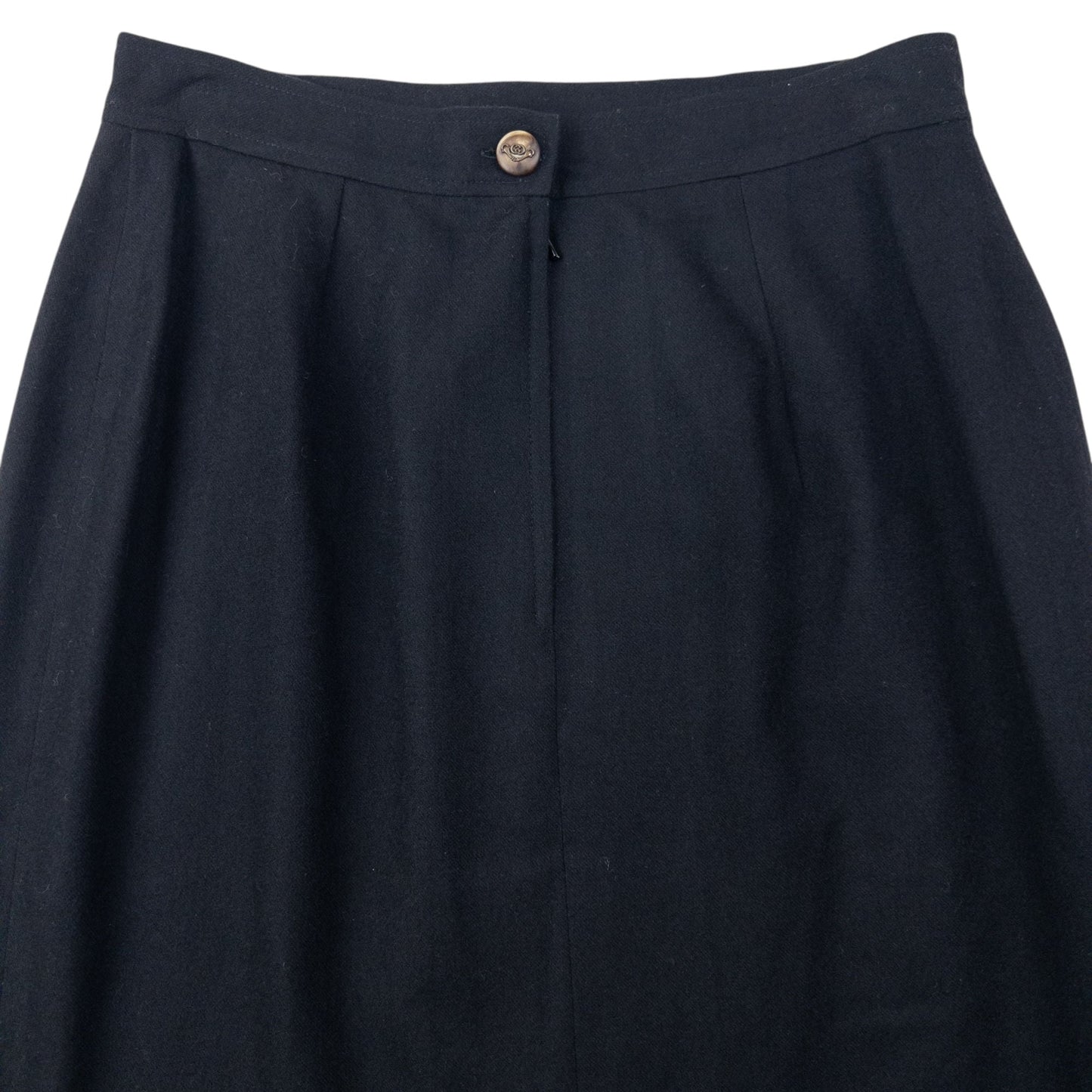 Vintage 80s Gucci Wool Skirt Womens Size W26 | W26, Black