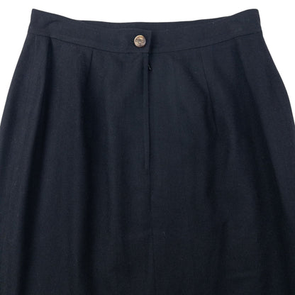 Vintage 80s Gucci Wool Skirt Womens Size W26 | W26, Black