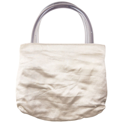 Vintage 2000s Prada Clear Handle Handbag | O/S, Grey