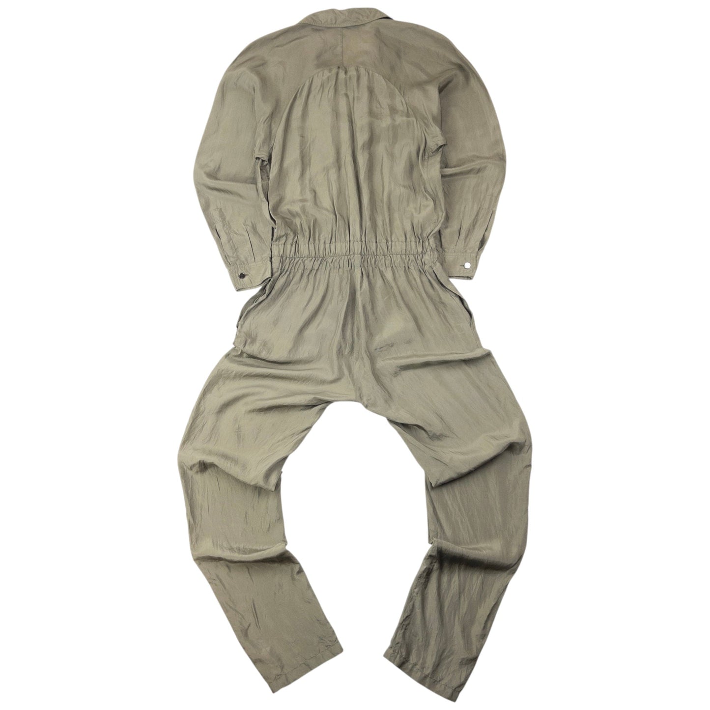 Vintage 2000s Gucci By Tom Ford Silk Jumpsuit Womens Size L | Large, Grey