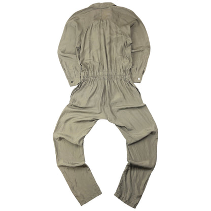 Vintage 2000s Gucci By Tom Ford Silk Jumpsuit Womens Size L | Large, Grey